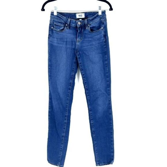 Paige Women's Verdugo Jeans‎ Skinny Stretch Denim Pocket Blue Size 25 size 0 - Picture 1 of 12